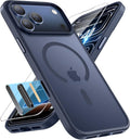 Miracase Magnetic for iPhone 17 Pro Case 6.3", Camera Control, [Compatible with MagSafe] [Screen Protector] Military-Grade Protection, Anti-Fingerprint, Slim Thin Phone Case, Dark Blue