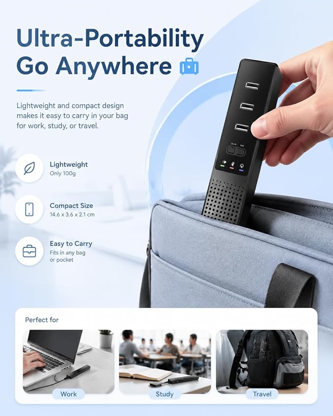 3 in 1 USB Computer Speaker with Microphone, PC Laptop Desktop Conference Speaker with Mic for Smart Home Office and Online Study，360 Degree Enhanced (Classic)
