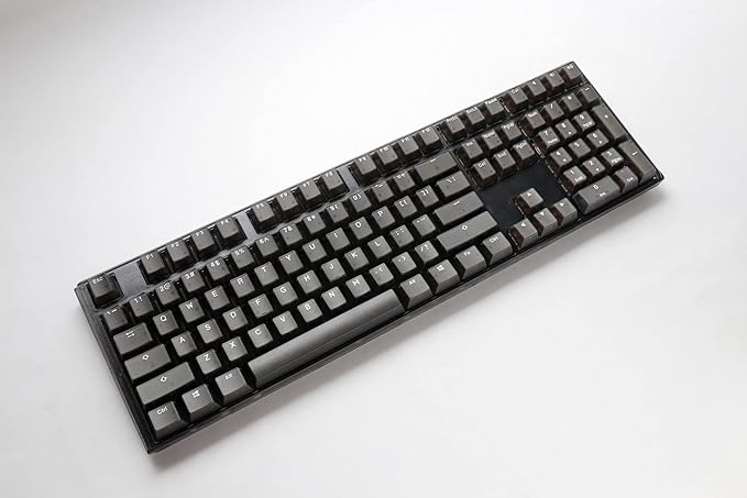 Ducky One 3 Aura Black 100% Mechanical Keyboard: Quack Mechanics Dampening, Hot-Swappable Cherry Red Switches, High-Density PBT Doubleshot Keycaps, RGB, US, Aura Black