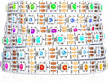 SEZO WS2812B LED Strip Light 16.4FT 60Pixel/M 300LEDs DC5V Individual Addressable LED Strip SMD5050 RGB Dream Color Programmable LED Light Strip Flexible IP30 Non-Waterproof White PCB