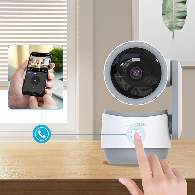 Indoor PTZ Camera with Privacy Mode, 2K 3MP Pan/Tilt Security Camera for Home, 32GB TF Card Included, No Subscription, Dual-Band 5G/2.4G WiFi, AI Motion Detection, Night Vision, 2-Way Audio,Siren