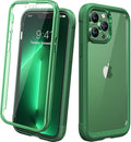 Diaclara for iPhone 13 Pro Max Case, Full Body Rugged with Built-in Touch Sensitive Anti-Scratch Screen Protector, Soft TPU Bumper Case for iPhone 13 Pro Max Case 6.7", Green