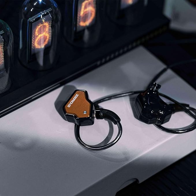 Linsoul 7Hz x Crinacle Zero:2 in Ear Monitor, Updated 10mm Dynamic Driver IEM, Wired Earbuds Earphones, Gaming Earbuds, with OFC IEM Cable for Musician (Orange, Typec MIC)