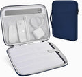 Tablet Sleeve for 13-inch iPad Air 2026 M4 M3 M2, iPad Pro 13-inch M5/M4, Protective Case Sleeve with Accessories Pocket, Carrying Storage Bag, Navy Blue