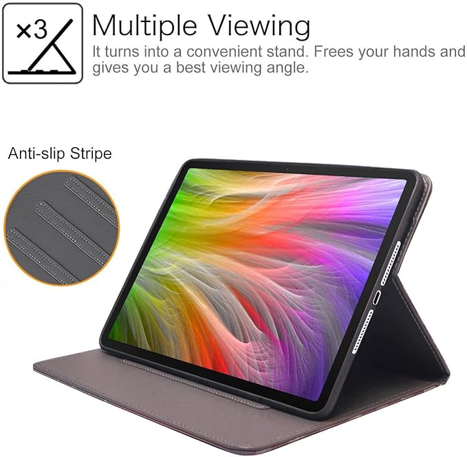 WEUIUJKILO Case for iPad (A16) 11th Generation 11 Inch 2025, iPad 10th Generation 10.9 Inch 2022, Slim PU Leather Folding Stand Smart Cover with Auto Sleep/Wake, Sea Turtle