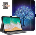 for iPad (A16) 11Th/10Th Generation Case 2025/2022, for iPad Case 11Th/10Th Generation, 10Th/11Th Gen iPadCase Cover Pencil Holder/Hand Strap/Pocket/Adjustable Stand, Blue Star Tree