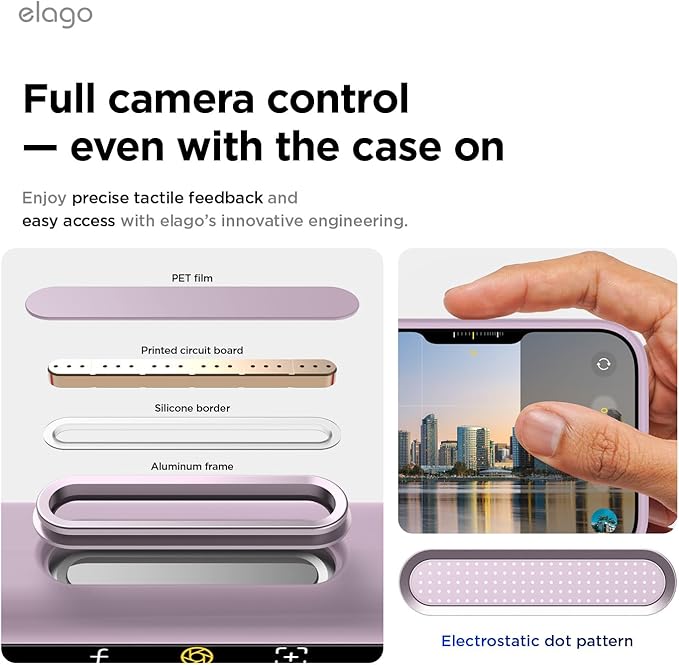 elago for iPhone 17 Pro Case, Premium Magnetic Silicone Case, Compatible with MagSafe, Liquid Silicone Material, Protective Cover, Shockproof, Slim Phone, 6.3 inch (Soft Purple)