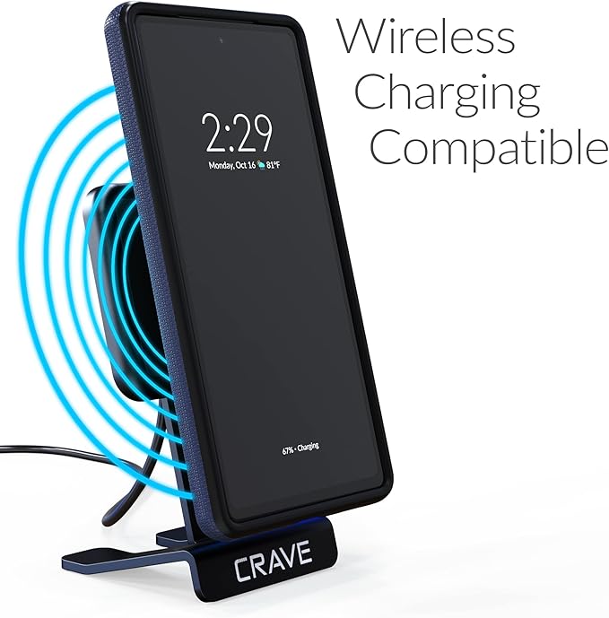 Crave for Google Pixel 7a Case, Shockproof Protection Dual Layer Case for Google Pixel 7a (6.1 inch) - Navy