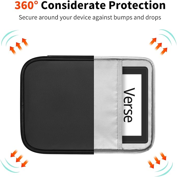HoYiXi Universal Sleeve Bag for 7-8 inch Tablet Fire HD 8/Fire HD 8 Plus Compatible iPad mini (6th Gen) 8.3" 2021, iPad mini 5/4/3/2/1, Tab A8, 7"-8" inch Android Tablet Sleeve Case -Black