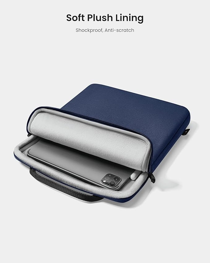 tomtoc Light-B19 Slim 13 Inch iPad Sleeve Shoulder Bag for 2025 iPad Pro M5/M4 with Acessories Storage, Eco-Friendly Fabric, Tailored for iPad Pro with Magic Keyboard and Smart Keyboard Folio