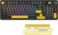 ATTACK SHARK X98PRO Wireless Mechanical Keyboard,Multi-Function Knob&TFT Screen,Tri-Mode BT/2.4G Hz/USB-C Wired Keyboard,Hot-Swap RGB Backlit,4000mAh 98 Keys,Cloud Drive,for Win/Mac/Linux-Starry Black
