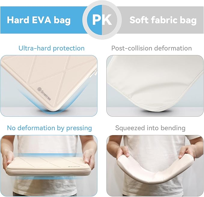 Smatree Hard EVA Protective Sleeve Case Compatible for 14.5 inch ASUS Zenbook Pro 14 OLED ux6404, 14 inch ASUS Vivobook Pro 14 OLED M6400, White (X8255TW)