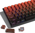 XVX Side Print Gradient Red Keycaps, Double Shot PBT Keycaps 60 65 75 100 Percent, Shine Through Custom Key caps Set 136 Keys, OEM Profile for Cherry Gateron MX Switches