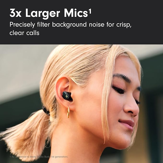 Beats Studio Buds + - Black / Gold with AppleCare+ (2 Years)