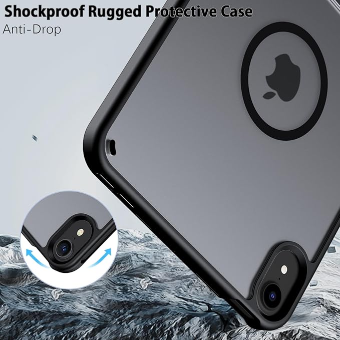 GUAGUA for iPad mini 7 Case 2024 (A17 Pro), Magnetic Mini 7th/6th Generation Case with Stand(2024/2021) with Pencil Holder Slim Protective Kickstand Tablet Case for iPad mini 7th/6th 8.3'', Black