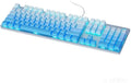 HP Wired Mechanical Gaming Keyboard GK400F, 104 Keys Full Size USB Keyboard, Brown Switches, Ice Blue LED Backlit, Anti-Ghosting, Durable Metal Panel, HP Keyboard for PC Gamer