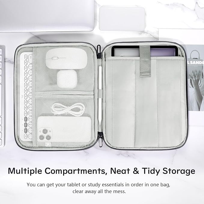 Dadanism 13 Inch Tablet Sleeve Padded Carrying Case for New iPad Air 13" M4/M3 2026/2025, iPad Pro 13" M5/M4 2025/2024, Galaxy Tab S10+/S9 FE+/S9+ 12.4", Remarkable Paper Pro 11.8", Space Gray