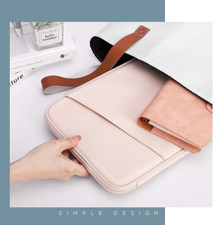 TiMOVO 8-9 Inch Tablet Sleeve Case for All-New iPad mini 7 (A17 Pro, 2024), iPad mini 6 (8.3-Inch, 2021), iPad mini 5/4/3/2/1, Portable Protective Pouch Bag for iPad mini, Pink