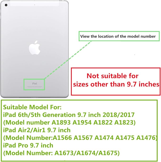 Cute Case for iPad 6th/5th Generation 9.7 inch 2018/2017,iPad Air 2 Case 2014, Slim Handbag Leather Protective Cover with Stand Hand Strap Pocket for Girls Woman Kids for iPad Pro 9.7,Pink