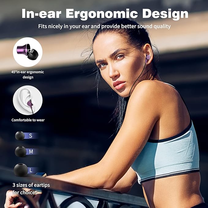 COOYA USB C Headphone Type C Wired Earbuds for iPhone 17 16 15 Pro Max iPad 10 Air 6 Pixel 9 8 Magnetic Bass Noise Canceling In-Ear Earphone+Mic for Samsung Galaxy S26 Ultra A16 S25 S23 for OnePlus 13