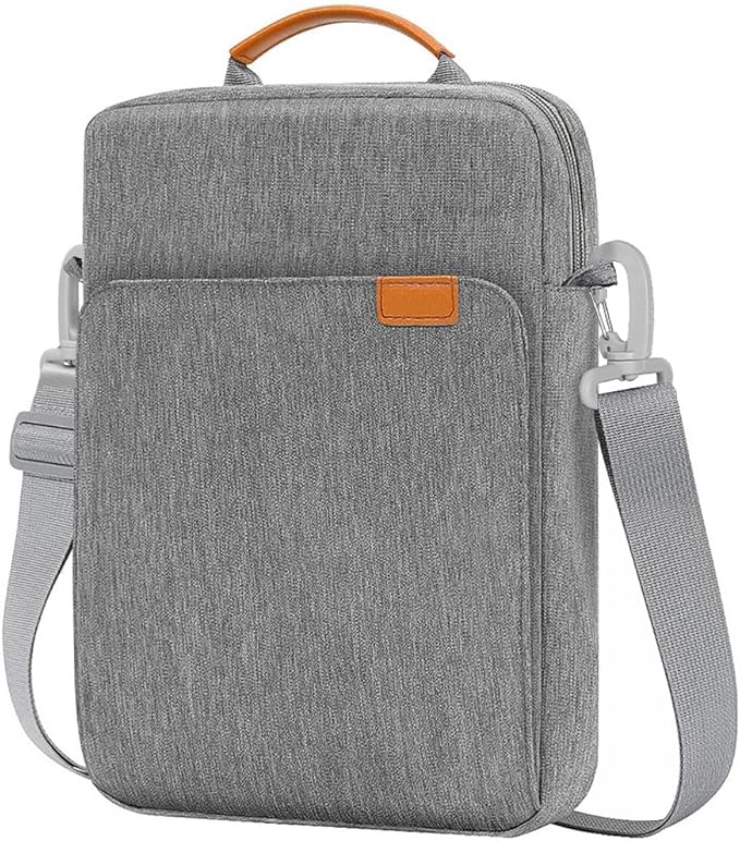 KIZUNA Tablet Sleeve Case 10 Inch Shoulder Bag for 11" iPad Pro M4 M2/11 10.5" 10.9" iPad Air M2/ 10.9" iPad 10 9 8/10" Surface Go 3/ Samsung Galaxy Tab A8/10.5" Galaxy Tab S6,Grey