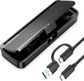 NVMe Enclosure, Tool-Free Installation, USB 3.2 Gen 2 (10 Gbps) to M.2 NVME M-Key/(B+M) Key PCIe SSD Adapter Support UASP and Trim, for SSDs 2230/2242 /2260/2280 (Black)