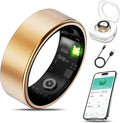 Smart Health Ring for Women Men Fitness Tracker with Heart Rate, Blood Oxygen, Blood Pressure, Sleep Monitoring, Step Counting, IP68 Waterproof for iOS and Android, No APP Fee, Rose Gold 11