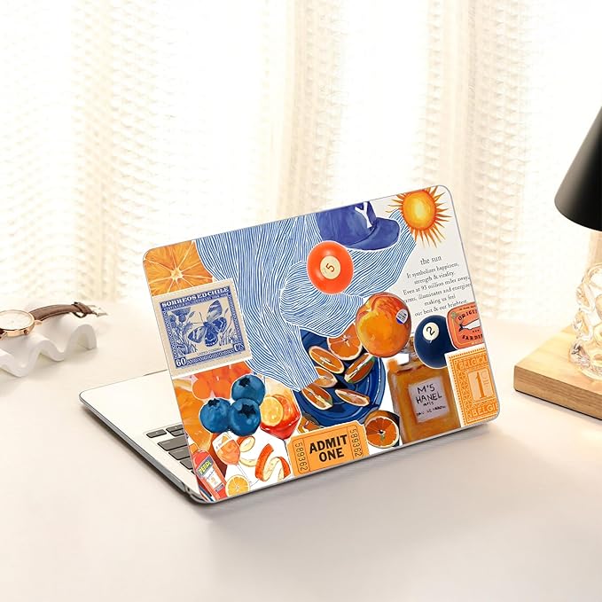 AKIT Compatible with MacBook Air 13 inch Case M5 2026 2025-2022 M4 M3 M2 A3449 A3240 A3113 A2681, Pattern Hard Shell Laptop Case+Screen Protector+Keyboard Cover for MacBook Air 13.6 inch, Billiards