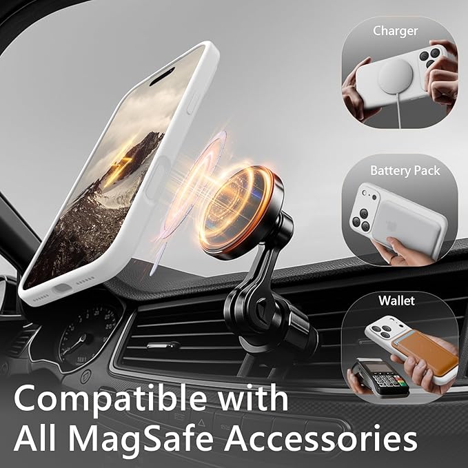 FireNova Magnetic for iPhone 17 Pro Max Case, Compatible with MagSafe, [Integrated Silicone Camera Control Button] [Camera Protection] Anti-Scratch Microfiber Lining Phone Case, 6.9", White