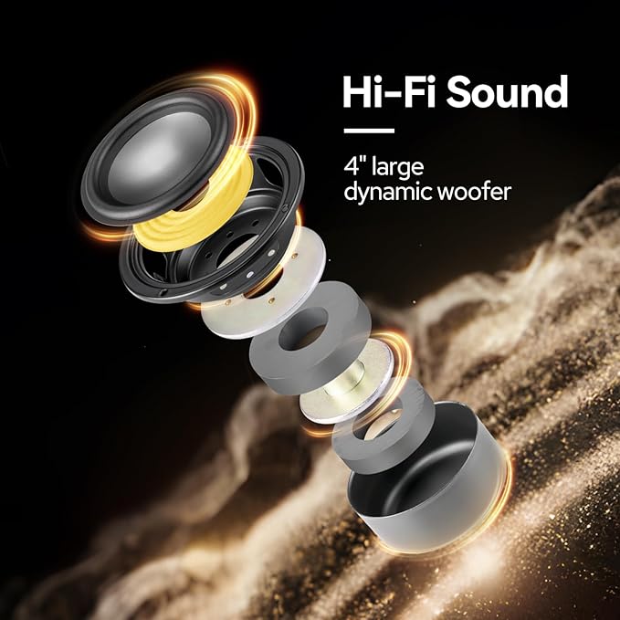 HiVi-Swans OS-10 HiFi Stereo Speakers, Bluetooth 5.0 Active Computer Bookshelf Speakers - 4'' Dynamic Woofer, Powered Desk Speakers 62w RMS with Touch Control for PC/Phone/TV - White