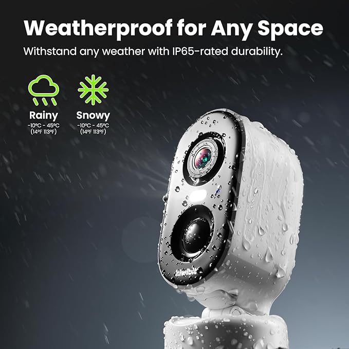 Kiwibit Solar Security Cameras Wireless Outdoor, 2K Magnetic Installation Battery Powered Camera with Smart AI PIR Motion Detection, Color Night Vision, Waterproof for Indoor & Outdoor