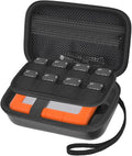 Case for LaCie Rugged Mini 1TB/ 2TB/ 4TB/ 5TB/ Thunderbolt 3.0 2.0 USB-C External Hard Drive Portable HDD, Storage Holder for Hard Drives for Mac and PC Computer & USB Cable SD Cards- Bag Only (Black)