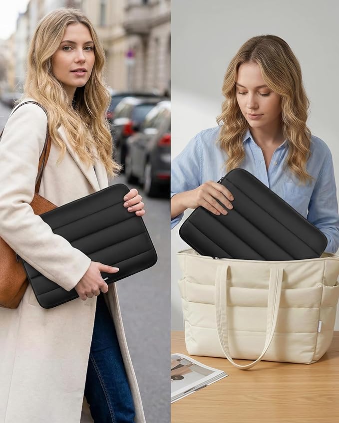 Bagasin 14 Inch TSA Laptop Bag Protective Sleeve Waterproof with 4-Layer Protection for MacBook, HP, Dell, Lenovo, Asus Notebook