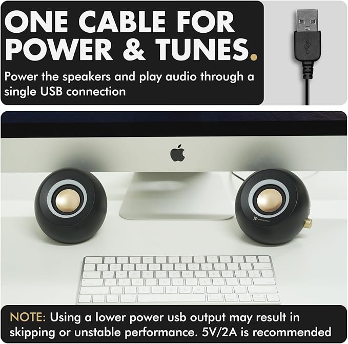 X9 Performance Computer Speakers for Desktop PC - Bluetooth, Aux, and USB Speakers with RGB Lighting for Desk Top, Laptops, Tablet