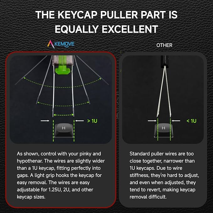 KEMOVE P10-V1 4-Claw Switch & Keycap Puller for Mechanical Keyboards - Ergonomic Pain-Free Design, 304 Stainless Steel Omni-Directional Tool for Effortless Switch/Keycap Removal