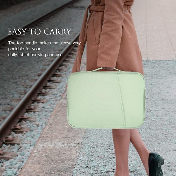 13 inch iPad Case Tablet Sleeve for 2026 13 Inch iPad Pro M5/M4, iPad Air M4 M3, 12.9-in iPad Pro M2&M1 with Magic/Smart Keyboard, Green