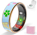 Smart Ring Men & Women Ring Sleep Tracker Pedometer Long Battery Life No Subscription Fee, IP68 Waterproof (Blue, 9)
