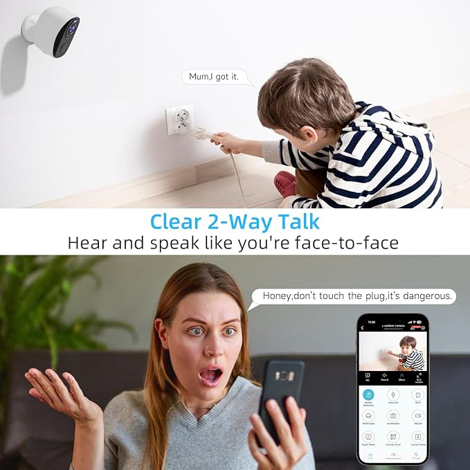 Rraycom 4Pack 5G/2.4G WiFi Solar Security Cameras Wireless Outdoor, 2K 5G Solar Cameras for Home Security with AI Motion Detection, Color Night Vision, Siren, 2-Way Audio,Works/Alexa,Waterproof
