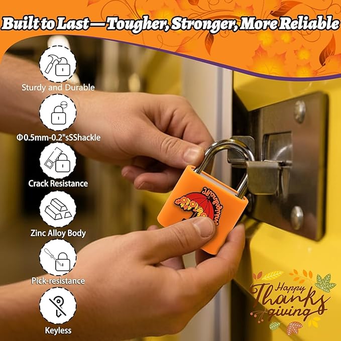 UMIKSMART Fingerprint Padlock, Keyless Fingerprint Padlock with USB Charging, Smart Keyless Padlock for School Locker, Gym Locker, Backpack and Travel Bag, Gift for Kids, Teens and Friends
