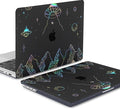 Clear Black Case for MacBook Air 13 inch 2021-2018 M1 A2337 A2179 A1932, Plastic Hard Shell Case & Keyboard Cover for MacBook Air 13.3 inch, Planet
