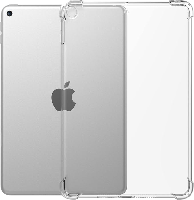 Clear Back Case for Apple iPad 10.2 inch (2021/2020/2019), iPad 9th/8th/7th Generation Cover Transparent Soft TPU Shockproof Slim Lightweight Shell [Reinforced Corners Protection], Clear