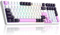 MageGee LIGHT100 Wired Creamy Keyboard,96% Gasket Hot Swappable Gaming Mechanical Keyboards with 6-Layer Sound Dampening, RGB Backlit for Win/Mac/PC,PBT Keycaps, Purple