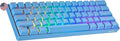 Geeky GK61 60% | Hot Swappable Mechanical Gaming Keyboard | 61 Keys Multi Color RGB LED Backlit for PC/Mac Gamer | ANSI US American Layout (Blue, Mechanical Red)