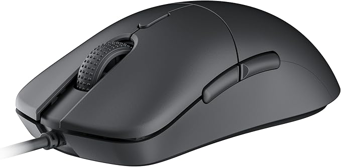 HK GAMING Mira XM1 Ultra Lightweight Gaming Mouse | 58 Grams | max 16000 cpi | 1kHz USB Wired | 6 Buttons | Anti Slip Grips (Black)