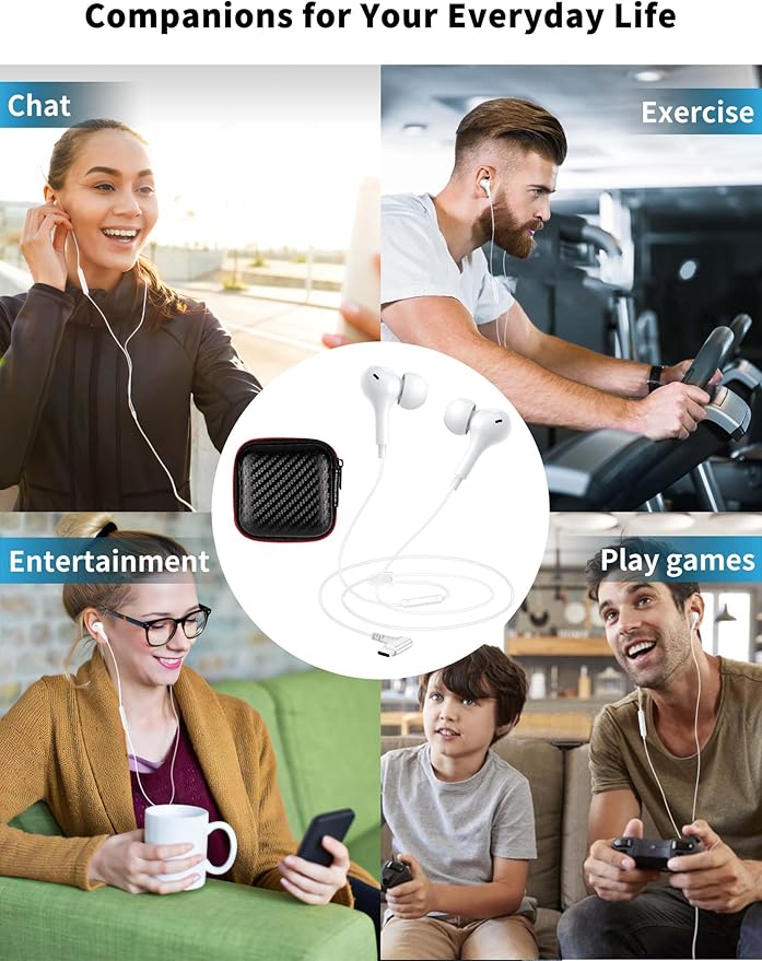 USB C Headphones for Samsung S26 Ultra S25 FE A16 A17,Right Angle Magnetic Wired Earbuds with Mic Control,Stereo Noise Isolation In-Ear Type C Earphone for iPhone 17 Pro Max 17e 16e 16 15 Pixel 10a 9a