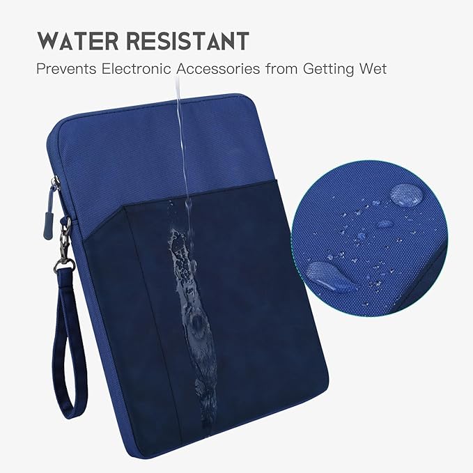 CAAORDKSO 9-11 Inch Tablet Sleeve Bag Carrying Case for 11 inch iPad A16 / 11 inch iPad Air M3 & M2 / 11" iPad Pro M4 / 10.2" 10.5" 10.9 inch iPad Pro Air, 11 Inch Samsung Galaxy Tab A9+ Bag,Dark Blue