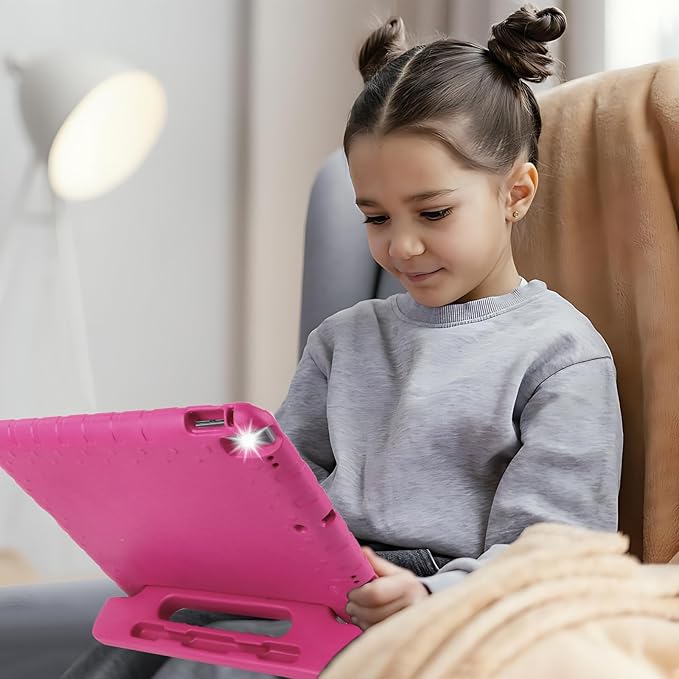 for Kids iPad Pro 12.9 Case 2nd 1st Generation Super Protection 2015 2017 12.9 inch iPad Pro Case with Pencil Holder iPad Pro Covers 12.9 inch for iPad Pro 12.9" 1st 2nd Gen Rose Red