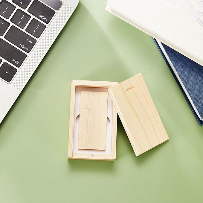 USB Flash Drive, 16GB Wooden USB2.0 High Speed USB Thumb Drives Memory Stick Pen Date Storage Stick Pendrive (Maple)