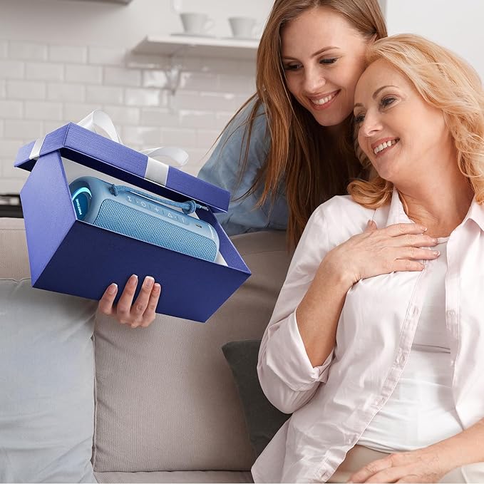 MIATONE Bluetooth Speakers 36W TWS Portable Speaker with Stereo Sound Bass, Bluetooth 5.3 Wireless USB Type C Outdoor, 5000mAh 24H Playtime IPX7 for Present, Boy Friend Gifts for him (Blue)
