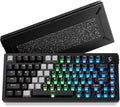 Akko MOD007 V5 HE Wired Rapid Trigger Gaming Keyboard Quick Release Aluminum Black and Transparent Keyboard with Personalized Screen Aluminum Plate Purple, AstroAim Switch